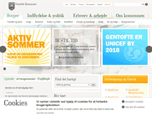 Tablet Screenshot of gentofte.dk